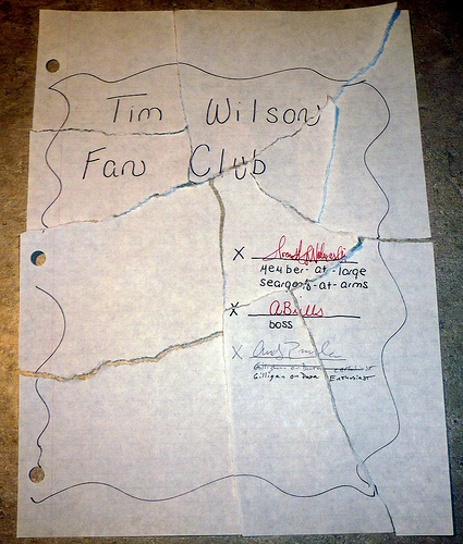 Tim Wilson Fan Club Is No More