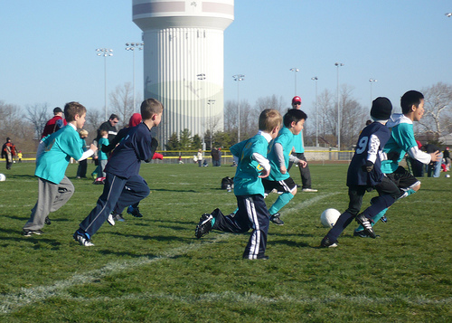 Carson at an early season soccer game