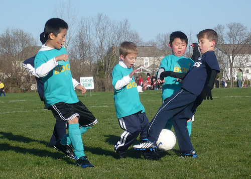 Carson at an early season soccer game