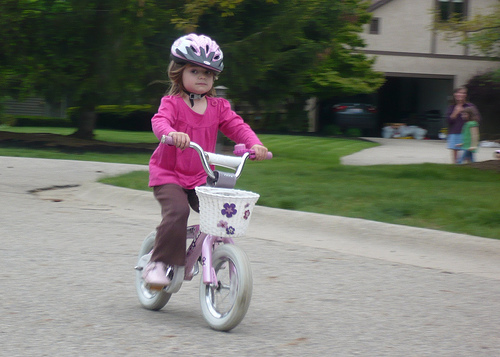 Alana on Her Bike