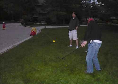 Golf at Dusk