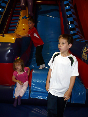 The Wilson Kids at Pump It Up
