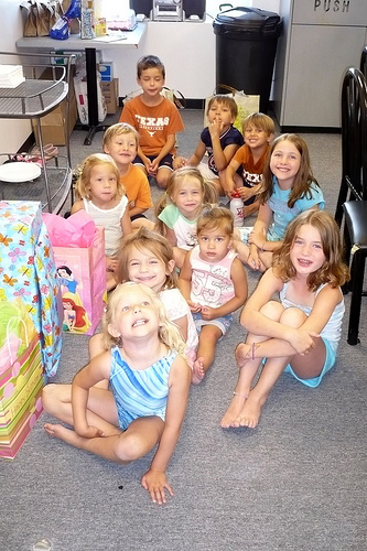 The Gang at Alana's Fourth Birthday Party