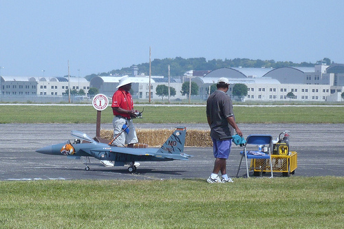 Giant Scale F-15 Prepping for Flight