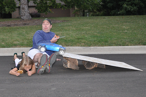 Remote Controlled Car Ramp Jumping