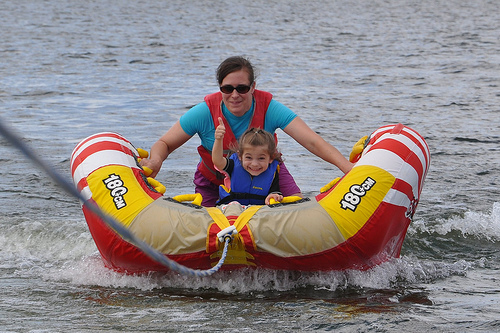 Julie and Alana -- Thumbs-Up Means FASTER!!!