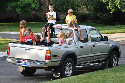 (Some of) the Kids Hang Out in the Truck