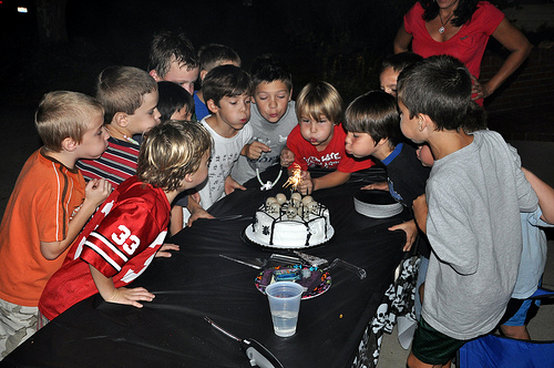 Blowing Out the Candles (and Sparkler)