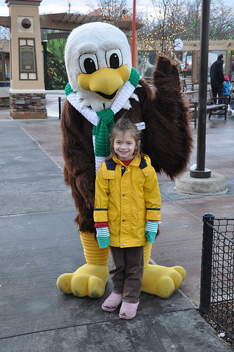 Alana with a "live" Bald Eagle