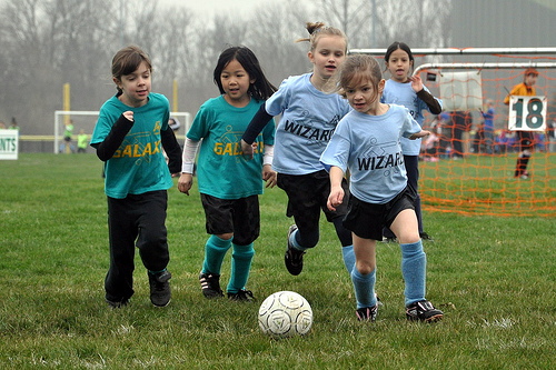 Alana goes after the ball