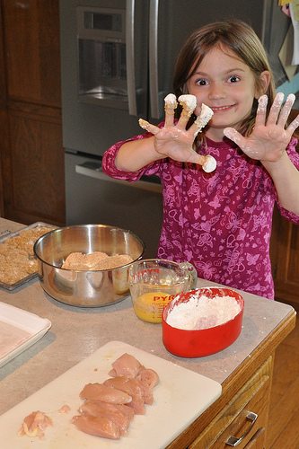 Making Chicken Tenders