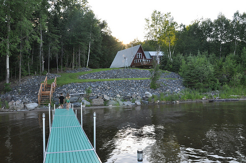 The Lyren Cabin viewed from the Dock