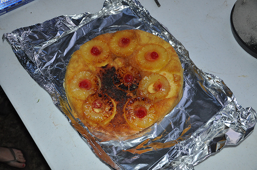 Dutch Oven Pineapple Upside-Down Cake