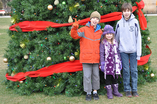 Three Kids at Columbus Commons