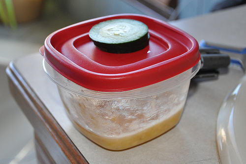 The Makings (banana, honey) for The Facial Mask